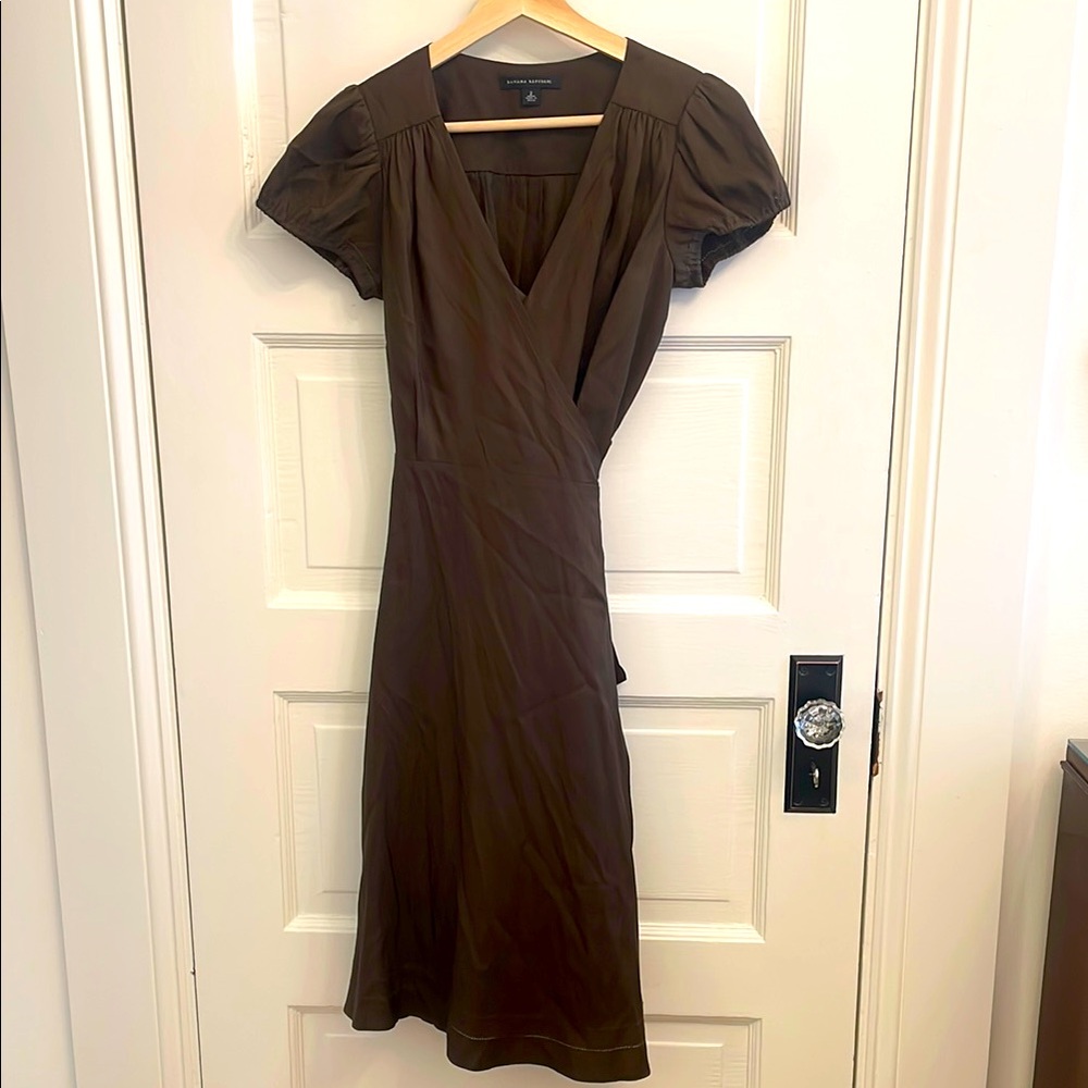 Banana Republic 100% silk Wrap Dress with slip